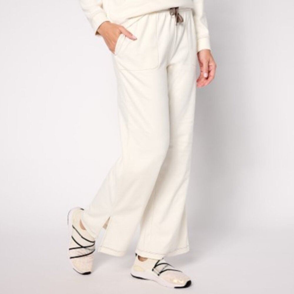 AnyBody Cream Straight Leg Pants